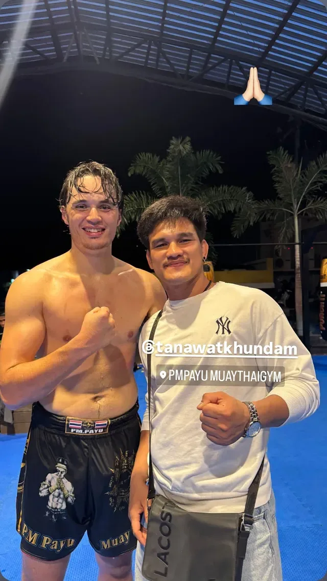 Noam at Punch It with Kru Gomin